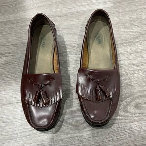 Classic Brown Leather Loafers Eastland Laisee Tassle Burgundy